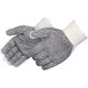Cotton Gloves w/PVC Dots (Both Sides) Womens Natural White