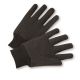 Jersey Knit Wrist Gloves - Brown 