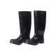Black PVC Plain Toe Boots Size 9