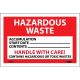 4X6 Hazardous Waste Handle with Care