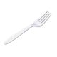 White Heavyweight Plastic Forks 100/BX 1,000/CS